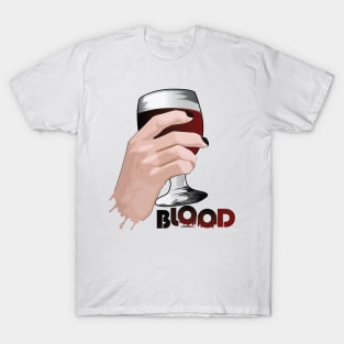 Blood in a Glass Vampire Shirt T-Shirt